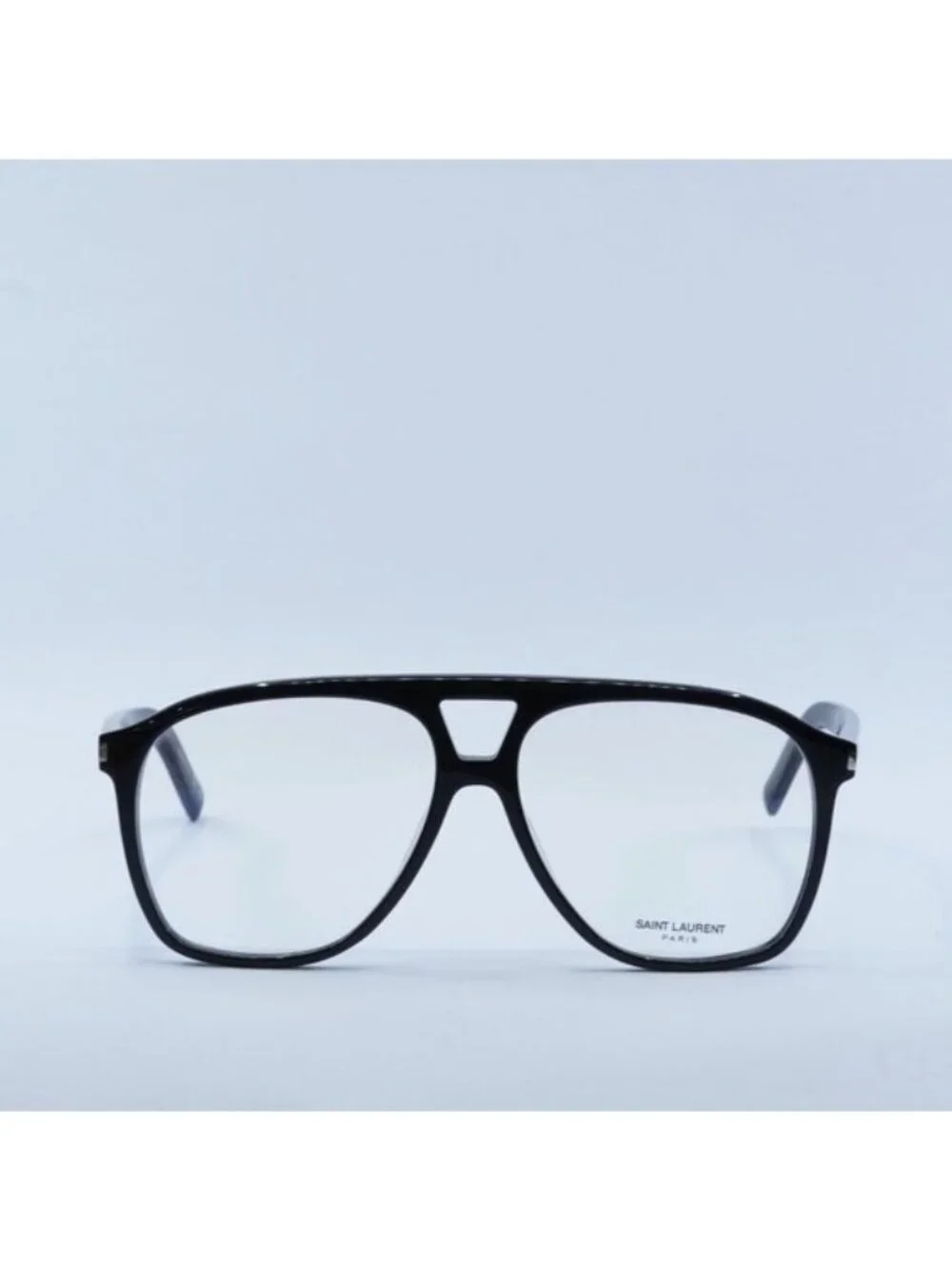 Saint Laurent SL596 DUNE OPT 001 Aviator Eyeglasses – Shiny Black 58mm - Picture 2 of 11